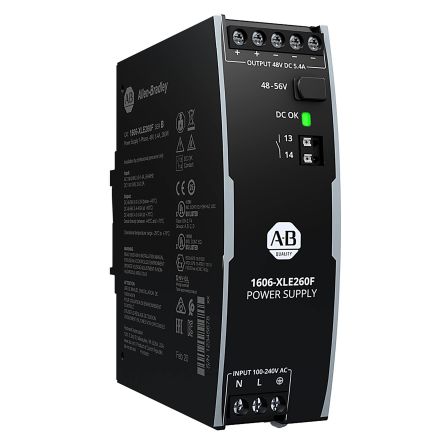 Rockwell Automation Rockwell 1606 DIN-Schienen Netzteil, 100 → 240 V Ac, 110 → 150 V Dc, 48V / 5.4A