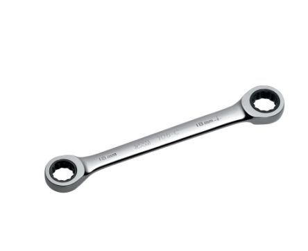 SAM 106C Series Ratchet Spanner, 22mm, Metric, Height Safe, Double Ended, 256 Mm Overall, No