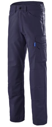 Cepovett Safety Pantalon De Travail KROSS LINE, L Unisexe, Bleu Foncé En 65 % COTON - 35 % POLYESTER, Conception