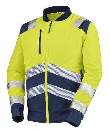 Cepovett Safety Veste Haute Visibilité, Jaune/Bleu Marine, Taille L, Mixte