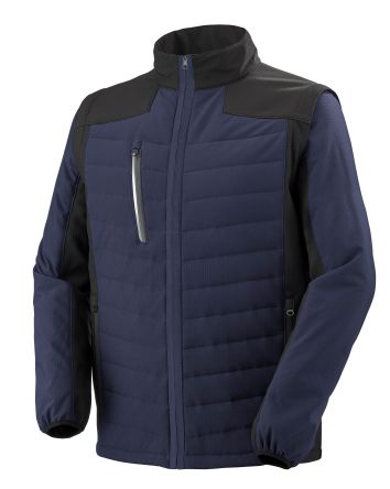 Cepovett Safety Veste De Travail Unisexe CARPATES, Noir/Bleu Marine, L