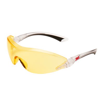 3M Safety Glasses 2840 Anti-Mist UV Safety Glasses, Amber PC Lens