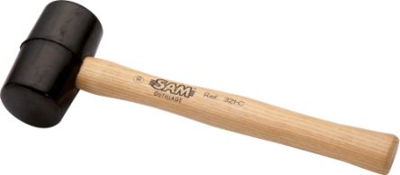SAM 安装锤, 硬木头橡胶, 圆形, 重量 450g