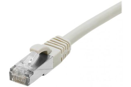 Dexlan Cat6a RJ45 To Ethernet Cable, F/UTP, Grey, 1m