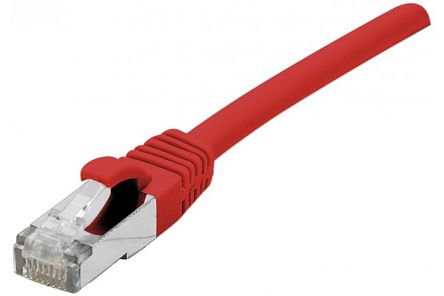 Dexlan Ethernetkabel Cat.6a, 3m, Rot Patchkabel, A RJ45 F/UTP