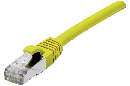 Dexlan Ethernetkabel Cat.6, 30m, Gelb Patchkabel, A RJ45 F/UTP Stecker, B Offenes Ende, LSZH