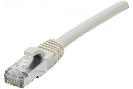 Dexlan Ethernetkabel Cat.6a, 300mm, Grau Patchkabel, A RJ45 S/FTP Stecker, B RJ45, LSZH