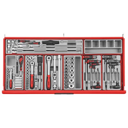 Teng Tools Metall Werkzeugbox Rollenschrank, 7 Schubladen