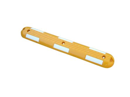 RS PRO Butoir De Protection, Blanc/jaune, Longueur 1000mm En Caoutchouc