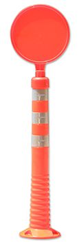 RS PRO Flexibler Pfosten Polyurethan Orange Sicherheits-Absperrung, H.Barr. 1000mm