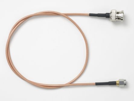Pomona RG316/U同轴电缆, 1.22m长, BNC公插转SMA公插, 50 Ω