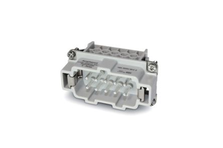 Amphenol Industrial Heavy Mate C146 Industrie-Steckverbinder Kontakteinsatz, 10-polig 16A Stecker, Stifteinsatz Für