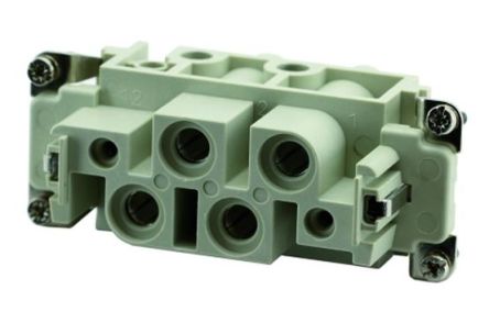 Amphenol Industrial Heavy Mate C146 Industrie-Steckverbinder Kontakteinsatz, 4+PE-polig 80A Buchse, Buchseneinsatz Für