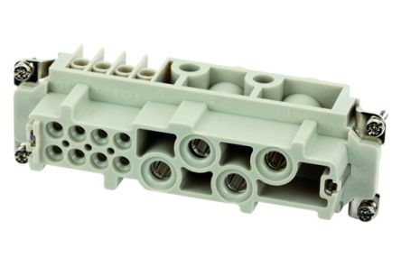 Amphenol Industrial Inserto De Conector De Potencia Hembra, Serie Heavy Mate C146, Para Usar Con Conectores