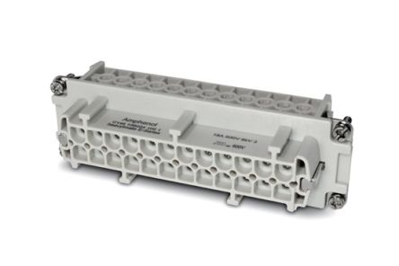 Amphenol Industrial Heavy Mate C146 Industrie-Steckverbinder Kontakteinsatz, 24-polig 16A Buchse, Buchseneinsatz Für