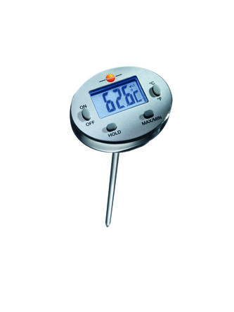 Testo Digital Thermometer, Waterproof Mini Probe,, Bis +230°C ±1 °C Max
