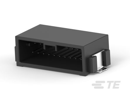 TE Connectivity Dynamic Mini Leiterplatten-Stiftleiste Horizontal, 16-polig / 2-reihig, Raster 1.8mm, Ummantelt