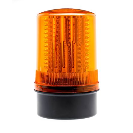 Moflash LED201, LED Blitz, Rundum, Dauer Signalleuchte Orange, 24 V DC, Ø 115mm X 205mm