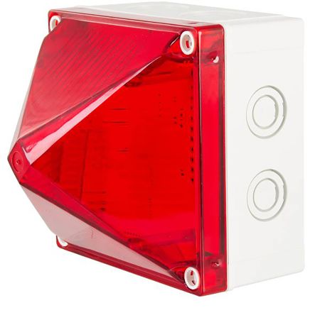 Moflash LED700 Series Red Multiple Effect Beacon, 85 → 280 V, Surface Mount, LED Bulb, IP66, IP67