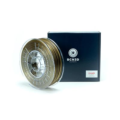 BCN3D Filament Pour Imprimante 3D, PLA, Ø 2.85mm, Or, 750g, FFF
