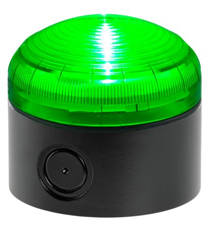 RS PRO Balise Fixe à LED Verte, 120 V C.a., 240 V C.a.