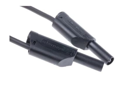 Schutzinger Cable De Prueba De Color Negro, Conector, 1kV, 32A, 2m