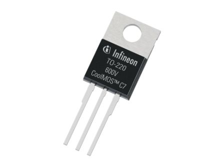 Infineon MOSFET IPP60R120C7XKSA1, VDSS 650 V, ID 19 A, TO-220 De 3 Pines