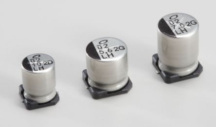 Nichicon, SMD Aluminium-Elektrolyt Kondensator 3.3μF / 400V Dc, Ø 8mm X 10mm, Bis 125°C