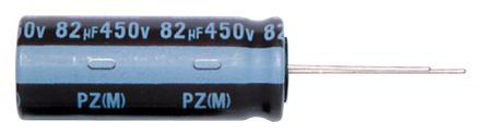 Nichicon Condensador Electrolítico Serie UPZ, 100μF, 400V Dc, Radial, Orificio Pasante, 16 (Dia.) X 31.5mm, Paso 7.5mm