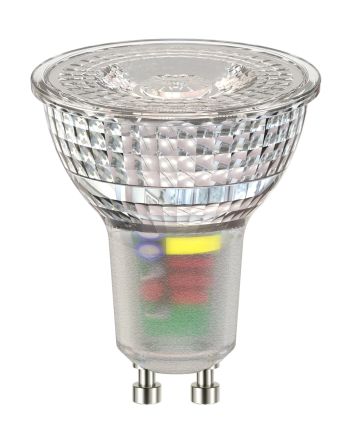 SHOT, LED-Reflektorlampe, Glaskolben,, F, 6,2 W / 230V, GU10 Sockel, 3000K Warmweiß