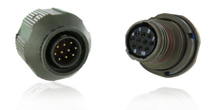 Amphenol Socapex Conector Circular Macho Serie 2M805 De 1 Vía, Tamaño 8, Montaje De Cable
