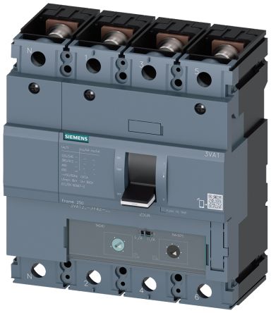 Siemens 3VA1 Leitungsschutzschalter, 4-polig 160A SENTRON DIN-Schienen-Montage