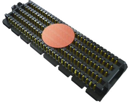 Samtec SEAM Series Straight PCB Header, 200 Contact(s), 1.27mm Pitch, 10 Row(s), Shrouded