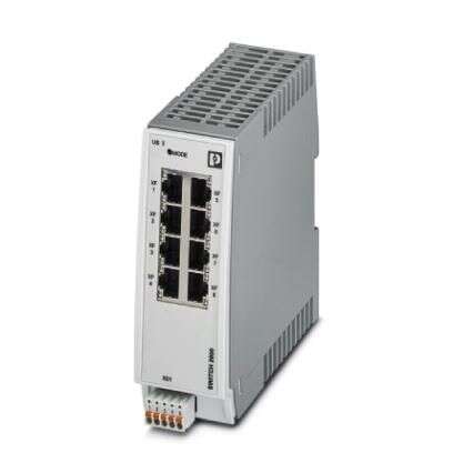 Phoenix Contact Ethernet-Switch, 8 X RJ45 / 10/100Mbit/s, Bis 100m Für DIN-Schienen, 24V Dc