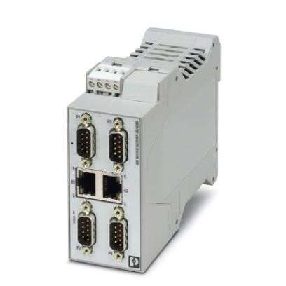 Phoenix Contact Serieller Device Server 2 Ethernet-Anschlüsse 4 Serielle Ports RS232, RS422, RS485 100m 10/100Mbit/s