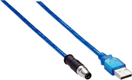 Sick YM8U24 Sensor Cable Stecker, M8, USB A Für SIG100 Und SIG200 1.5m
