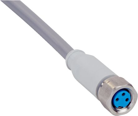 Sick Cable De Conexión, Con. A M8 Hembra, 3 Polos, Con. B Sin Terminación, Long. 5m, 60 V, 4 A, IP69K