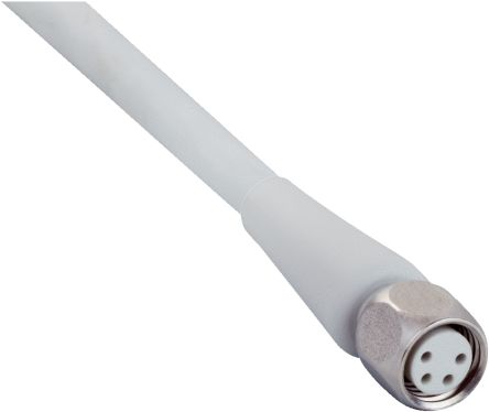 Sick Cable De Conexión, Con. A M8 Hembra, 4 Polos, Con. B Sin Terminación, Long. 5m, 30 V, 4 A, IP69K