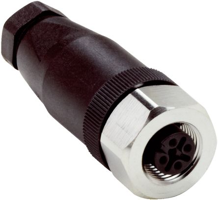Sick Circular Connector, 4 Contacts, Cable Mount, M12 Connector, Plug, Female, IP67