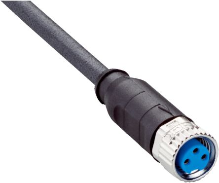 传感器执行器电缆, 3芯, M8转无终端接头