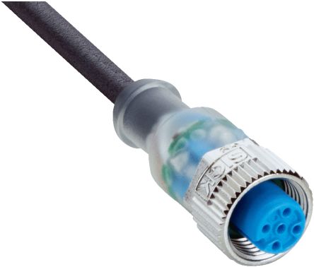 Sick Cable De Conexión, Con. A M12 Hembra, 3 Polos, Con. B Sin Terminación, Long. 10m, 24 V, 4 A, IP67