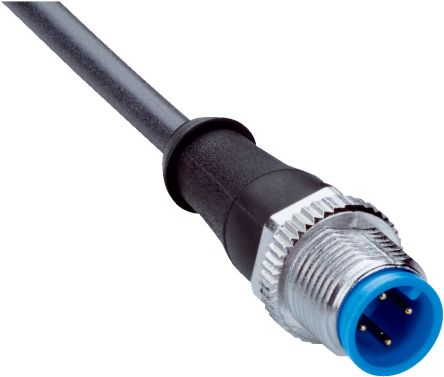 Sick Male 4 Way M12 To Unterminated Sensor Actuator Cable, 15m
