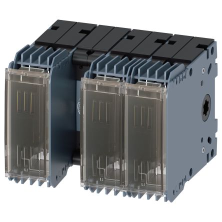 Siemens Interruptor Seccionador Con Fusible, 63A, 3, Fusible NH000, NH00 11 800A SENTRON 3KF1