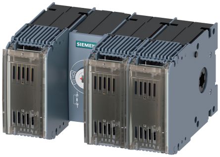 Siemens 3KF2 Sicherungstrennschalter 3-polig, 125A, 18 000A, SENTRON, NH000, NH00 Sicherungsgröße