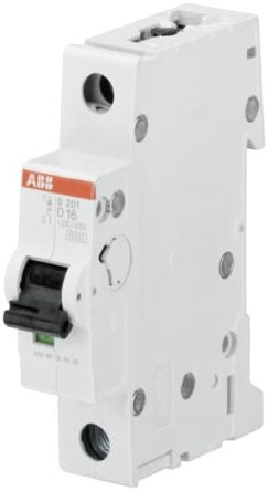 ABB S200 Leitungsschutzschalter Typ D, 1-polig 500mA System Pro M Compact DIN-Schienen-Montage