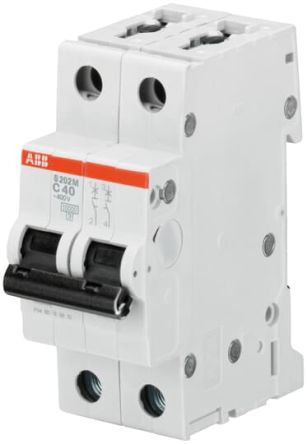 ABB S200M Leitungsschutzschalter Typ D, 2-polig 8A System Pro M Compact DIN-Schienen-Montage