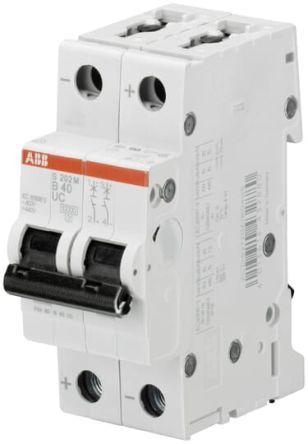 ABB S200MUC Leitungsschutzschalter Typ C, 2-polig 2A System Pro M Compact DIN-Schienen-Montage