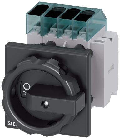 Siemens 3LD3 Trennschalter 4-polig, 16A, 16A, 1 X Schließer, SENTRON Geschlossen, RK5 Sicherungsgröße