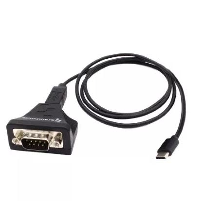 Brainboxes RS232 USB C DB-9 Male Converter Cable