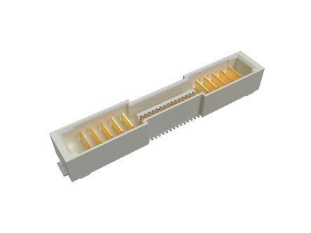 Amphenol Communications Solutions ComboStak Series Vertical PCB Header, 40 Contact(s), 2 Row(s), Shrouded